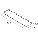SLV 1008608 LED-Deckeneinbauleuchte PANEL C 1200 DALI 34...