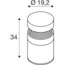 SLV 1008838 LED-Pollerleuchte CONCRETE Pole 35 PHASE...
