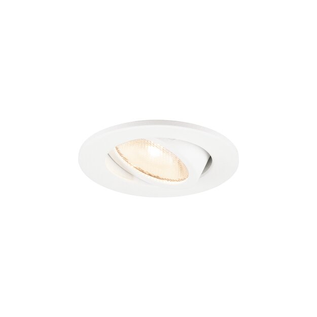 SLV 1009002 Deckeneinbauleuchte NEW TRIA® 45 DL rund 2700K 24° weiß