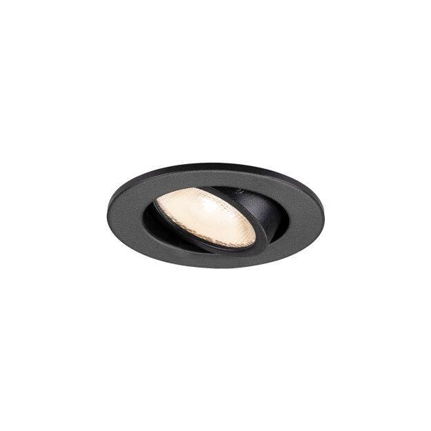 SLV 1009003 Deckeneinbauleuchte NEW TRIA® 45 DL rund 2700K 24° schwarz