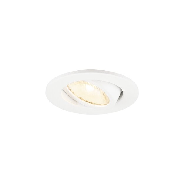 SLV 1009004 Deckeneinbauleuchte NEW TRIA® 45 DL rund 3000K 24° weiß