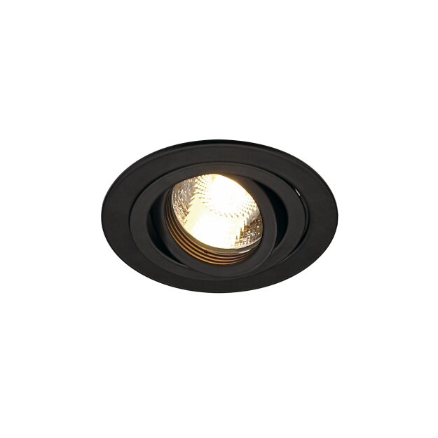 SLV 199980 LED-Einbauleuchte PIREQ DL QPAR51 schwarz rund