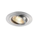 SLV 199986 LED-Einbauleuchte PIREQ DL QPAR51 alu rund