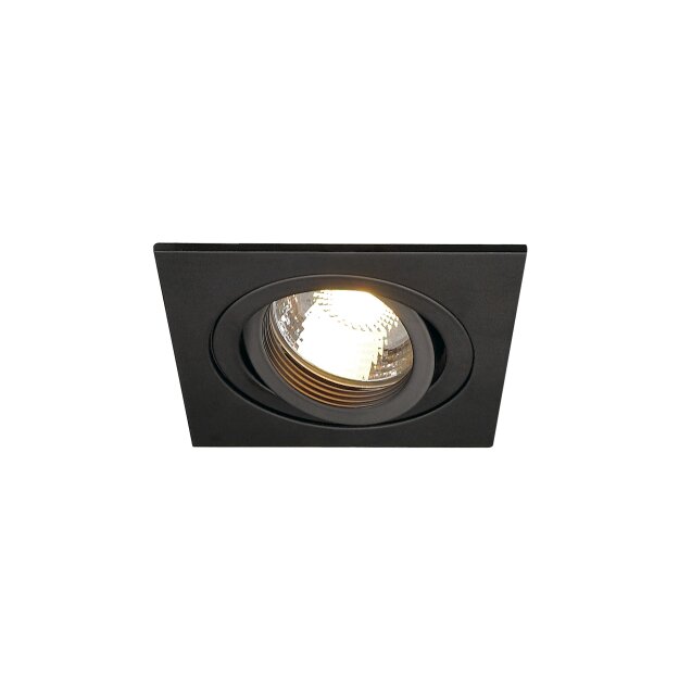 SLV 199990 LED-Einbauleuchte PIREQ DL QPAR51 schwarz eckig
