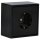 JUNG LS CUBE Set: Aufputzsteckdose aus 1520SW Steckdose + 1- fach Rahmen LS581ASW schwarz