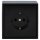 JUNG LS CUBE Set: Aufputzsteckdose aus 1520SW Steckdose + 1- fach Rahmen LS581ASW schwarz