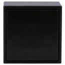JUNG LS CUBE Set: Aufputzschalter aus 506U Wechselschalter + LS990SW Wippe + 1- fach Rahmen LS581ASW schwarz