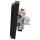 JUNG Komplettset: 506U Wechselschalter + LS990SWM Wippe + LS981SWM 1fach Rahmen, Graphitschwarz Matt Serie LS
