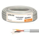 Telefonkabel J-Y(ST)Y 2X2X0,6 50m Ring grau Fernmeldeleitung