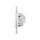 Gira Set: Steckdose 445303 + Wippschalter 310600 + 2fach Rahmen 021212 + Wippe 329603