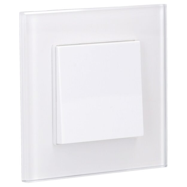 Gira Set: Wechselschalter 310600 + 1fach Rahmen 021112 + Wechselwippe 329603