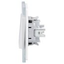 Gira Set: Wechselschalter 310600 + 1fach Rahmen 021112 + Wechselwippe 329603