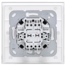 Gira Set: Wechselschalter 310600 + 1fach Rahmen 021112 + Wechselwippe 329603