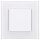 Gira Set: Wechselschalter 310600 + 1fach Rahmen 021112 + Wechselwippe 329603