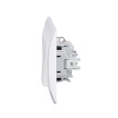 Gira Set: Steckdose 418803 + Wechselschalter 310600  + Wechselwippe 329603 + 2fach Rahmen 0212723