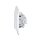 Gira Set: Steckdose 418803 + Wechselschalter 310600  + Wechselwippe 329603 + 2fach Rahmen 0212723