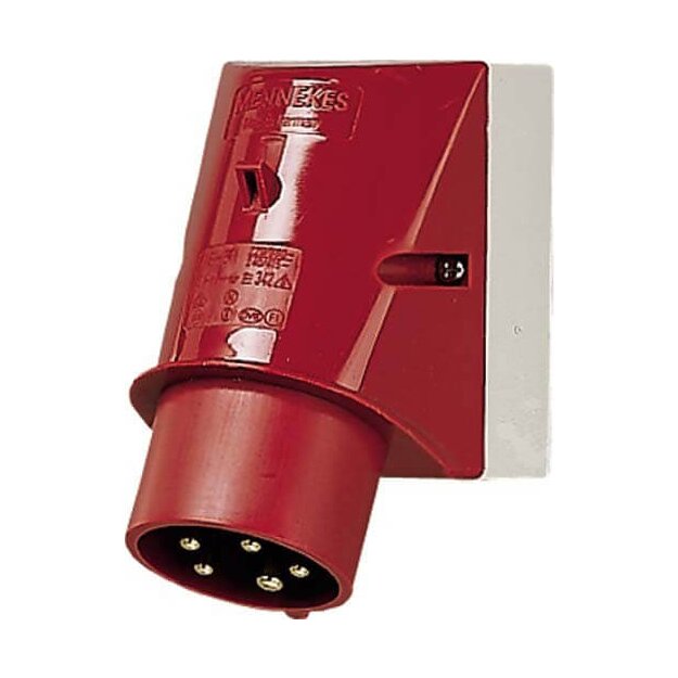 Mennekes Wandstecker 16A 5p 6h 400V IP44 342