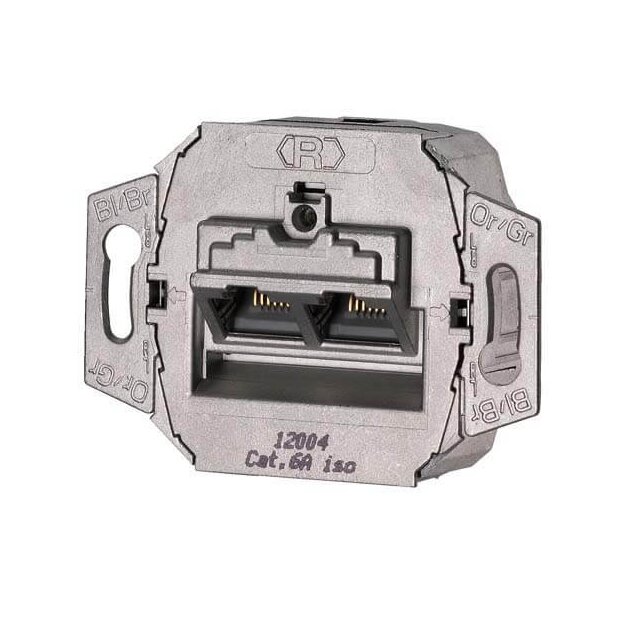 Mennekes 41492 Daten-Anschlussdose UP 2xRJ45 Cat.6A