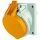 Mennekes 3110 Anbaudose schraeg 32A3p 4h110V IP44