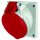 Mennekes 3072 Anbaudose schraeg 16A4p 6h400V IP44