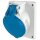 Mennekes 1739 Anbaudose TwinCONTACT 32A4p9h230V IP44
