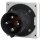 Mennekes 824 Anbaustecker 63A4p7h500V IP44