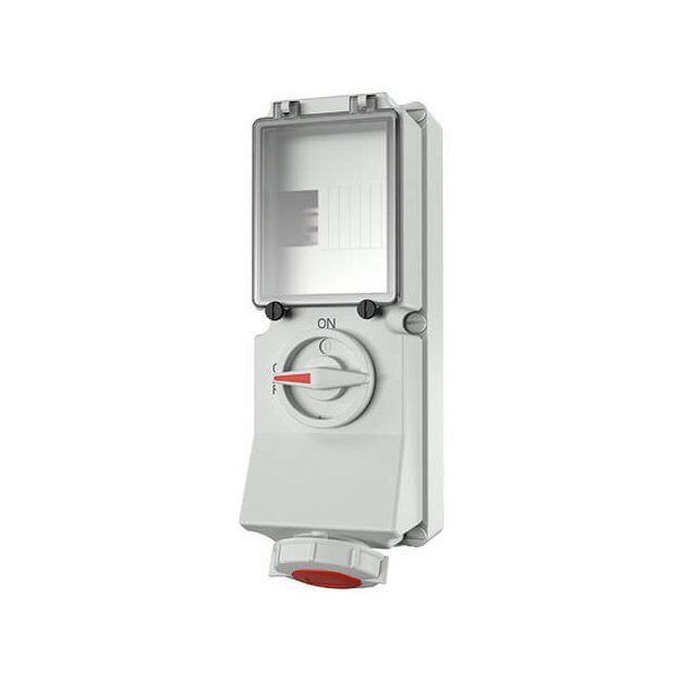 Mennekes 5635A Wanddose DUO 32A4p6h400V IP67