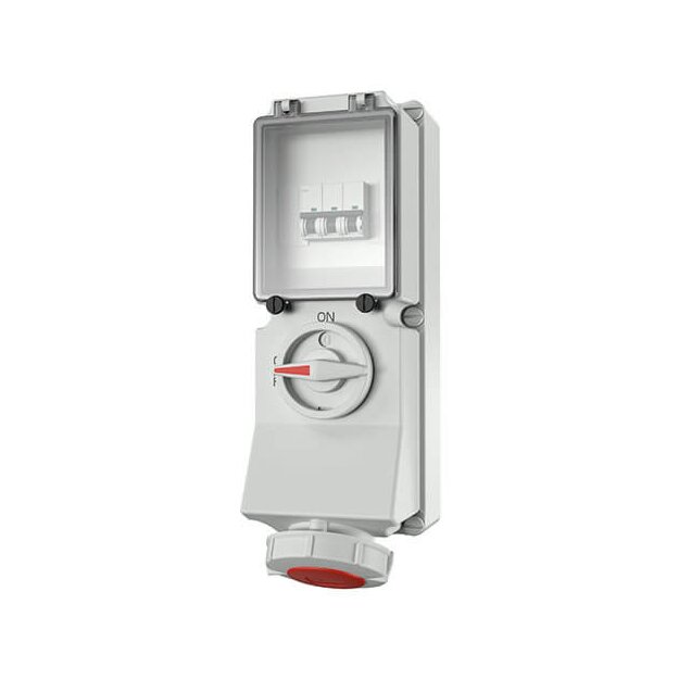 Mennekes 7242 Wanddose DUO 32A5p6h400V IP67