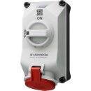 Mennekes 5613506G Wandsteckdose DUOi 32A5P6h 400V IP44