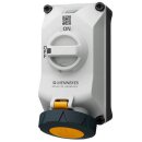 Mennekes 5614304G Wandsteckdose DUOi 32A3P4h 110V IP69