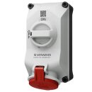 Mennekes 5603406G Wandsteckdose DUO 32A4P6h 400V IP44