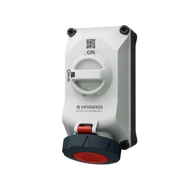 Mennekes 5704403G Wandsteckdose DUO R 32A4P3h 440V IP69