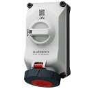 Mennekes 5704403G Wandsteckdose DUO R 32A4P3h 440V IP69