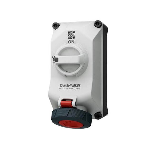 Mennekes 5602506G Wandsteckdose DUO 16A5P6h 400V IP69