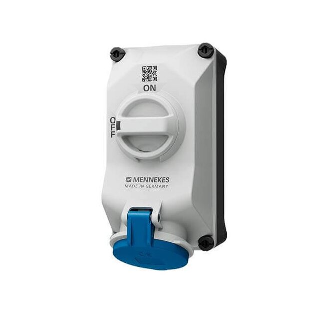 Mennekes 5603306G Wandsteckdose DUO 32A3P6h 230V IP44