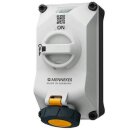 Mennekes 5612304G Wandsteckdose DUOi 16A3P4h 110V IP69