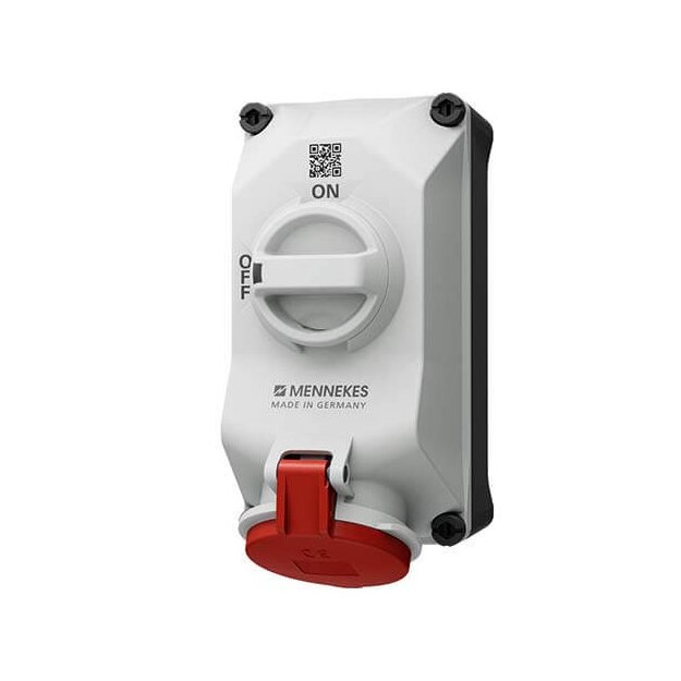Mennekes 5603506G Wandsteckdose DUO 32A5P6h 400V IP44