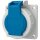 Mennekes 17014 Anbaudose SCHUKO 16A2p+E 230V IP68 BL