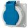 Mennekes 17006 Anbaudose SCHUKO 16A2p+E 230V IP68 BL