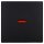 Busch-Jaeger 1789-915 Wippe mit kleiner roter Kalotte Busch-balance® SI Schwarz matt 2CKA001731A4037