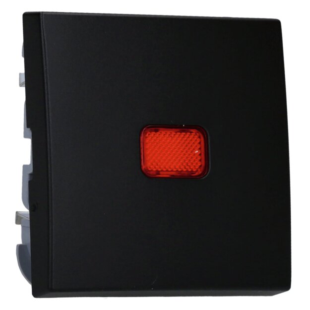 Busch-Jaeger 2509-915 Wippe mit roter Kalotte Busch-balance® SI Schwarz matt 2CKA001731A4045