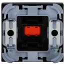 Busch-Jaeger 2509-915 Wippe mit roter Kalotte Busch-balance® SI Schwarz matt 2CKA001731A4045