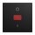 Busch-Jaeger 2544-915 Wippe mit roter Kalottemit Aufdruck Aufdruck "0 - 1" Schwarz matt 2CKA001434A0664