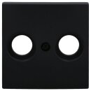 Busch-Jaeger 2531-915 Zentralscheibe für handelsübliche Antennensteckdosen 2-fach Busch-balance® SI Schwarz matt 2CKA001724A4463