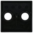 Busch-Jaeger 2531-915 Zentralscheibe für handelsübliche Antennensteckdosen 2-fach Busch-balance® SI Schwarz matt 2CKA001724A4463