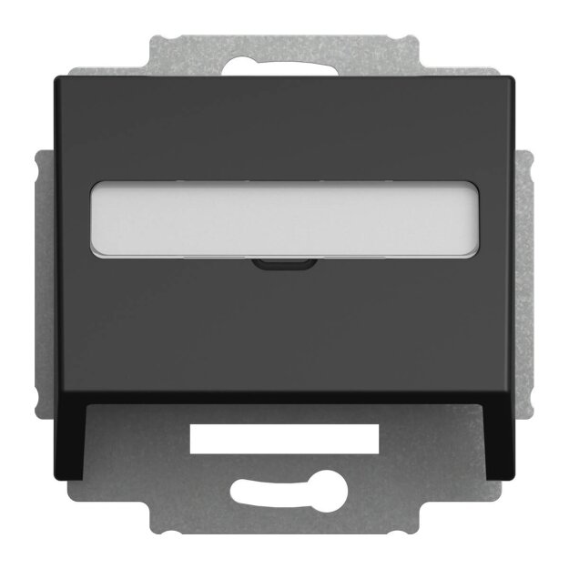 Busch-Jaeger 1758-915 Zentralscheibe Schrägauslass mit Tragring Busch-balance® SI Schwarz matt 2CKA001724A4461