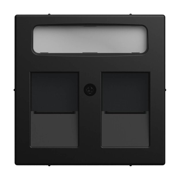 Busch-Jaeger 1800-915 Zentralscheibe mit Beschriftungsfeld Busch-balance® SI Schwarz matt 2CKA001753A0200