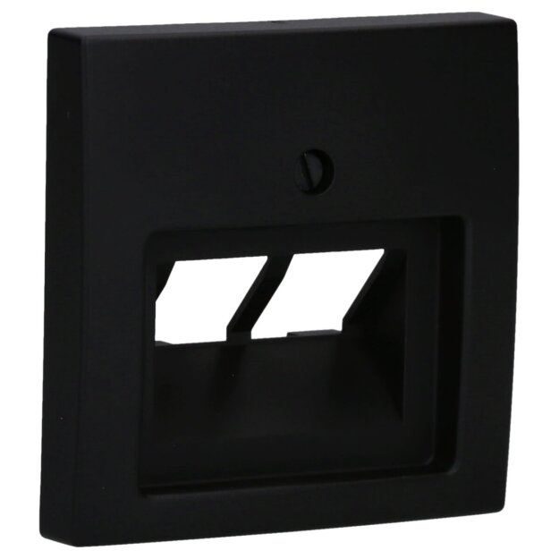 Busch-Jaeger 1803-02-915 Zentralscheibe 2-fach Busch-balance® SI Schwarz matt 2CKA001753A0216