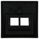 Busch-Jaeger 1803-02-915 Zentralscheibe 2-fach Busch-balance® SI Schwarz matt 2CKA001753A0216