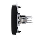 Busch-Jaeger 2538-915 Blindzentralscheibe mit Tragring Busch-balance® SI Schwarz matt 2CKA001715A0321
